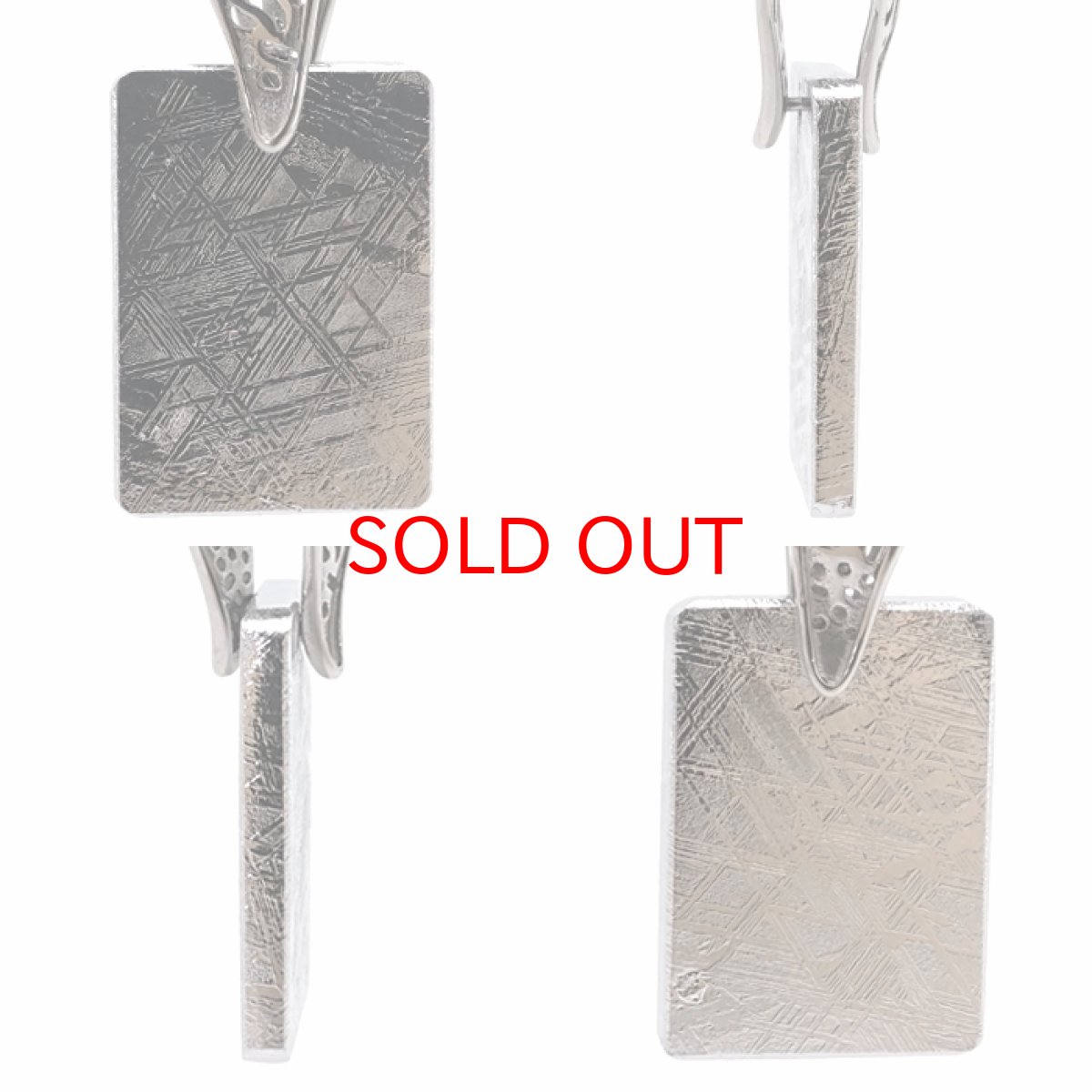 画像2: 【一点物】 ギベオン ペンダントトップ シルバー プレート ナミビア産 日本製 メッキ加工 宇宙のパワー 隕石 チャネリング 浄化 天然石 パワーストーン カラーストーン (2)