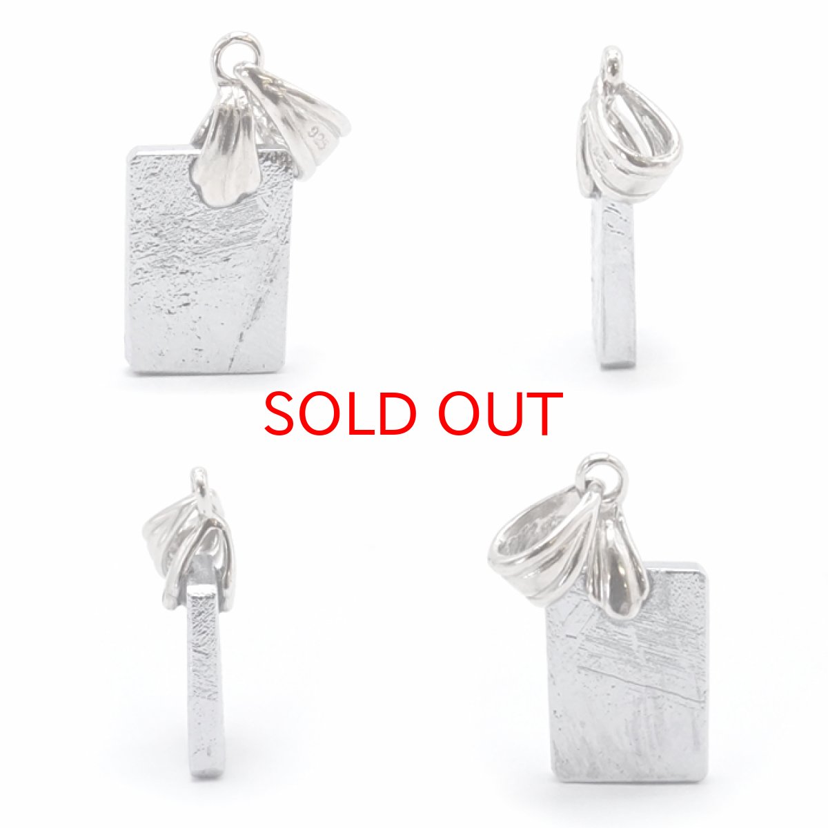 画像2: 【一点物】 ギベオン ペンダントトップ シルバー プレート ナミビア産 SV925 日本製 メッキ加工 宇宙のパワー 隕石 チャネリング 浄化 天然石 パワーストーン カラーストーン (2)