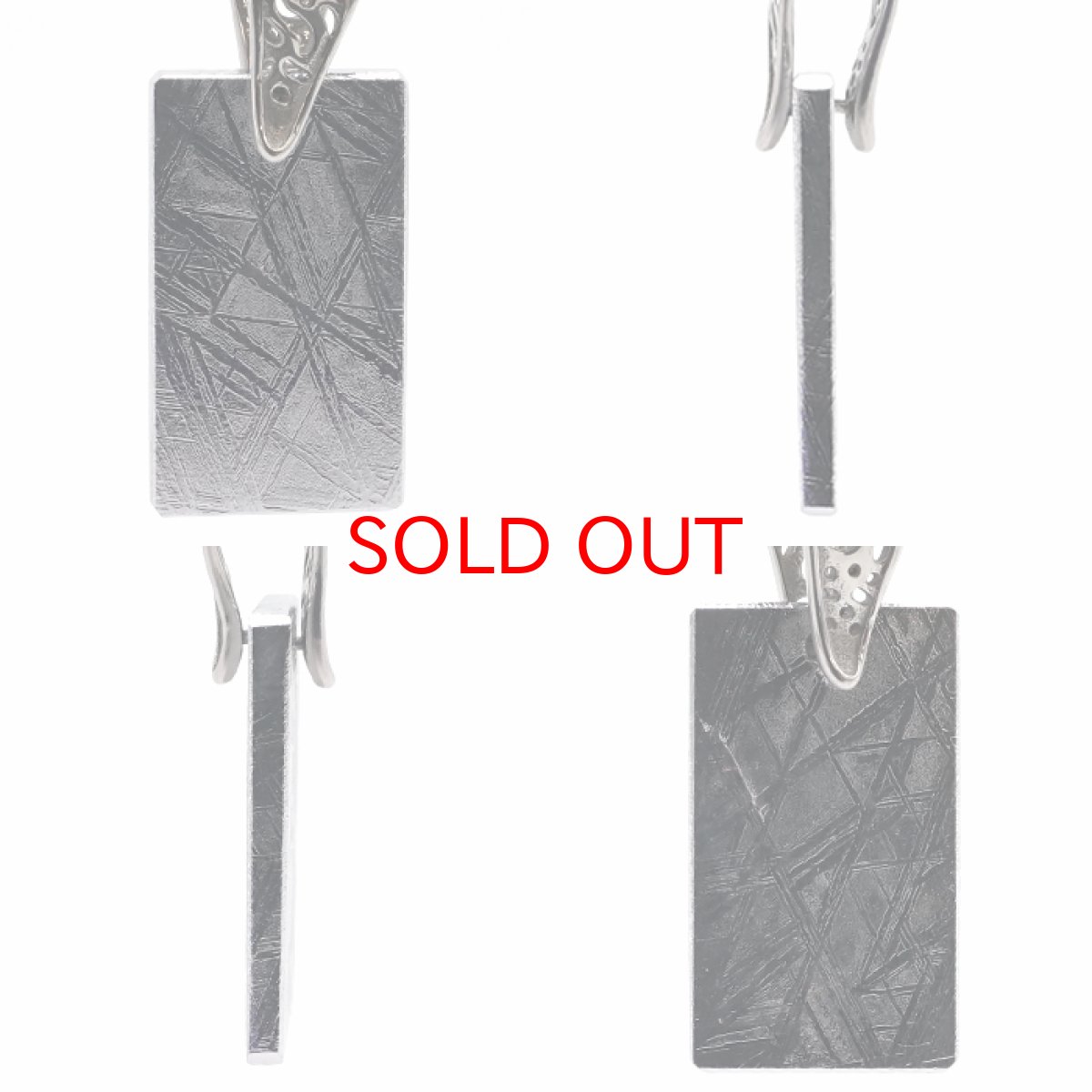 画像2: 【一点物】 ギベオン ペンダントトップ シルバー プレート ナミビア産 日本製 メッキ加工 宇宙のパワー 隕石 チャネリング 浄化 天然石 パワーストーン カラーストーン (2)