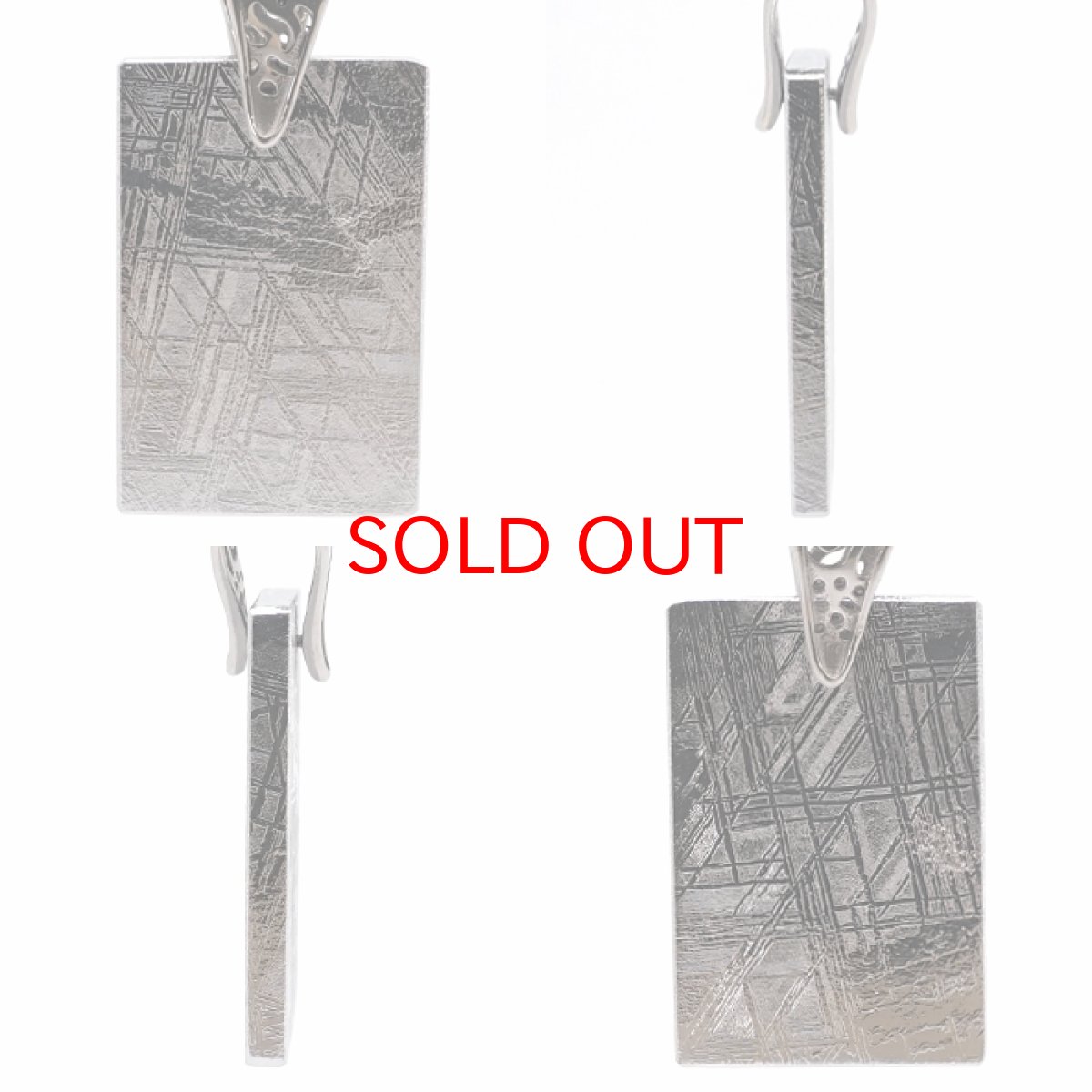 画像2: 【一点物】 ギベオン ペンダントトップ シルバー プレート ナミビア産 日本製 メッキ加工 宇宙のパワー 隕石 チャネリング 浄化 天然石 パワーストーン カラーストーン (2)