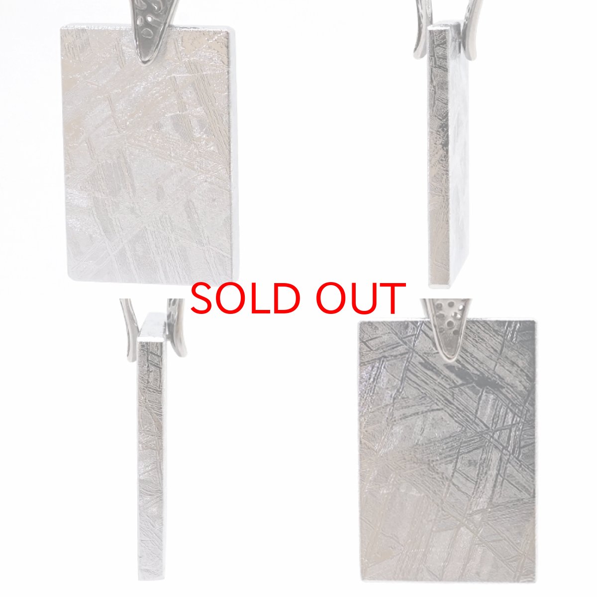 画像2: 【一点物】 ギベオン ペンダントトップ シルバー プレート ナミビア産 日本製 メッキ加工 宇宙のパワー 隕石 チャネリング 浄化 天然石 パワーストーン カラーストーン (2)