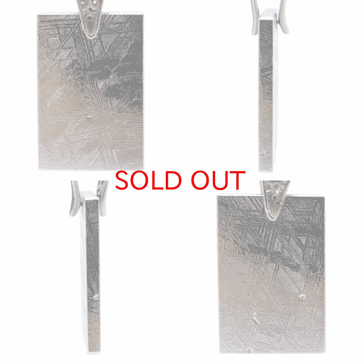 画像2: 【一点物】 ギベオン ペンダントトップ シルバー プレート ナミビア産 日本製 メッキ加工 宇宙のパワー 隕石 チャネリング 浄化 天然石 パワーストーン カラーストーン (2)