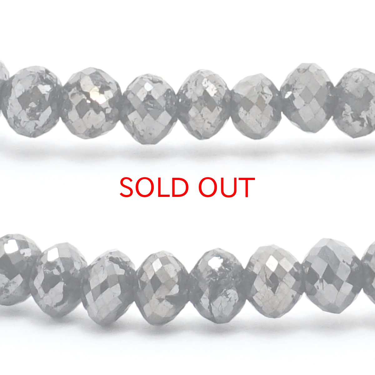 画像2: ブラックダイヤモンド 20.4ct ブレスレット アフリカ産 Black Diamond 多面カット 天然ダイヤモンド 天然石 パワーストーン カラーストーン (2)