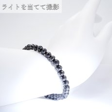 画像4: 【一点もの】 ブラックダイヤモンド 51.9ct ブレスレット アフリカ産 Black Diamond 多面カット 天然ダイヤモンド 天然石 パワーストーン カラーストーン (4)