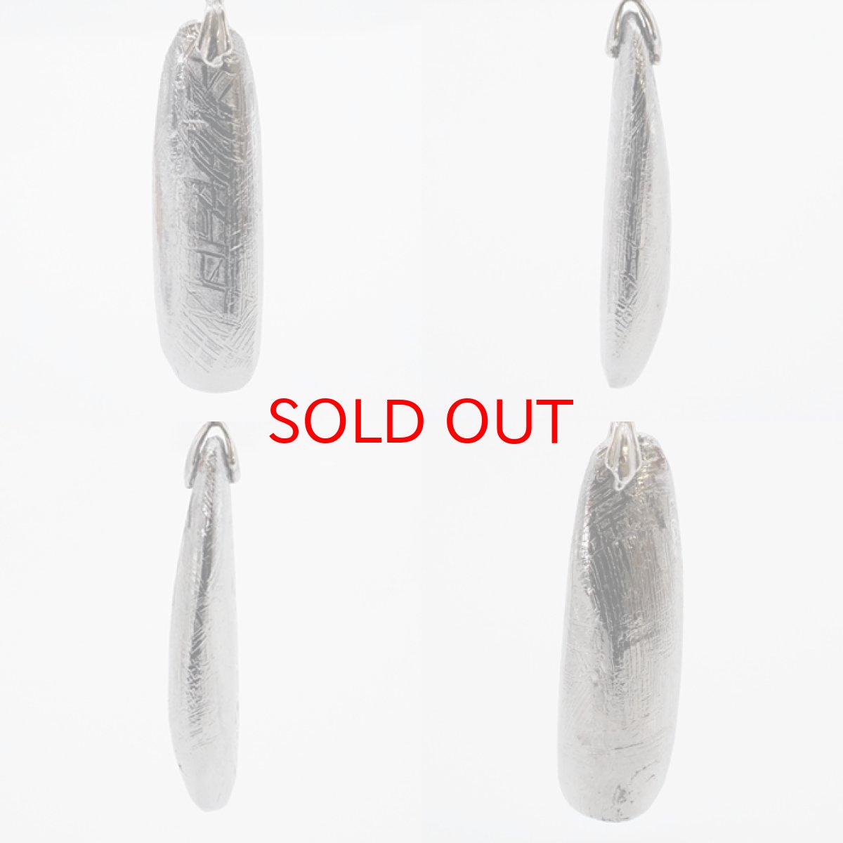 画像2: 【一点物】 ギベオン ペンダントトップ シルバー ナミビア産 日本製 メッキ加工 宇宙のパワー 隕石 チャネリング 浄化 天然石 パワーストーン カラーストーン (2)