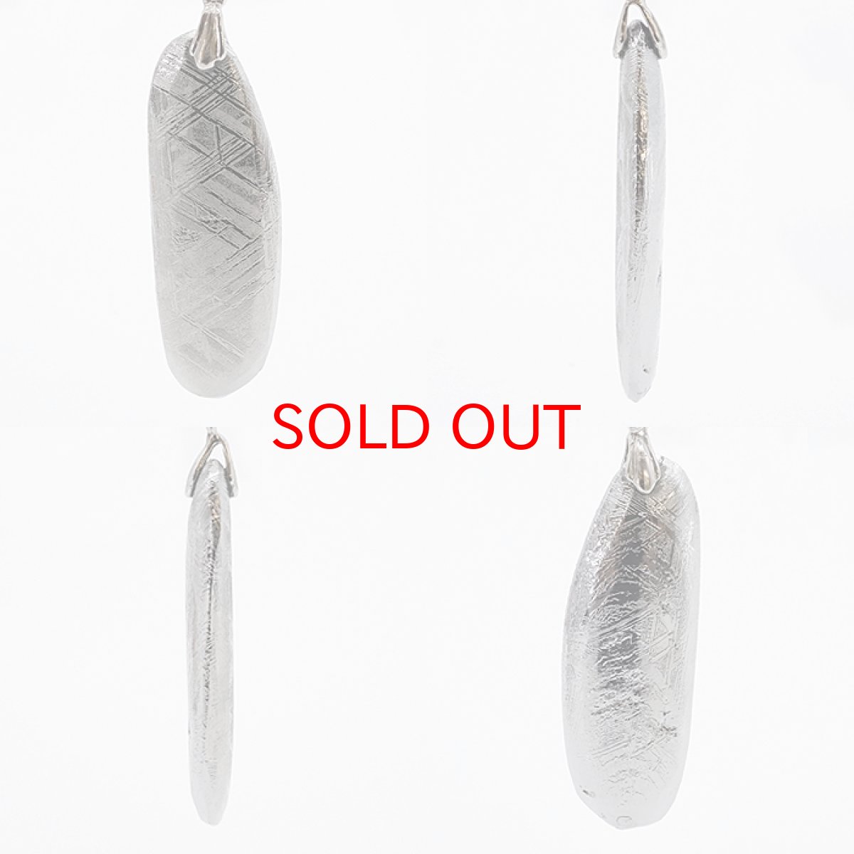 画像2: 【20%OFFセール】 【一点物】 ギベオン ペンダントトップ シルバー ナミビア産 日本製 メッキ加工 宇宙のパワー 隕石 チャネリング 浄化 天然石 パワーストーン カラーストーン (2)