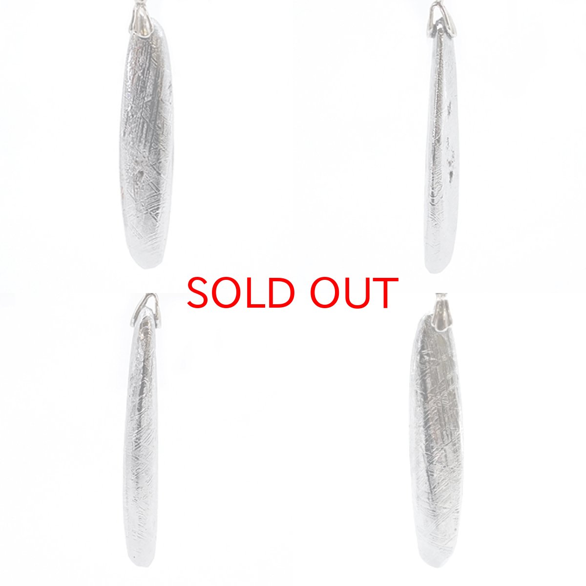 画像2: 【一点物】 ギベオン ペンダントトップ シルバー ナミビア産 日本製 メッキ加工 宇宙のパワー 隕石 チャネリング 浄化 天然石 パワーストーン カラーストーン (2)