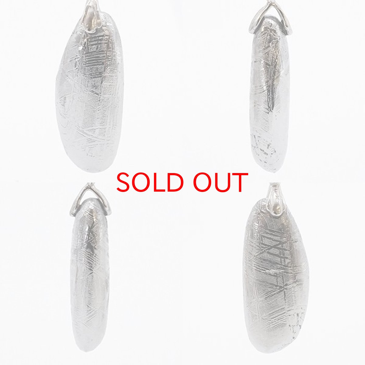 画像2: 【一点物】 ギベオン ペンダントトップ シルバー ナミビア産 日本製 メッキ加工 宇宙のパワー 隕石 チャネリング 浄化 天然石 パワーストーン カラーストーン (2)