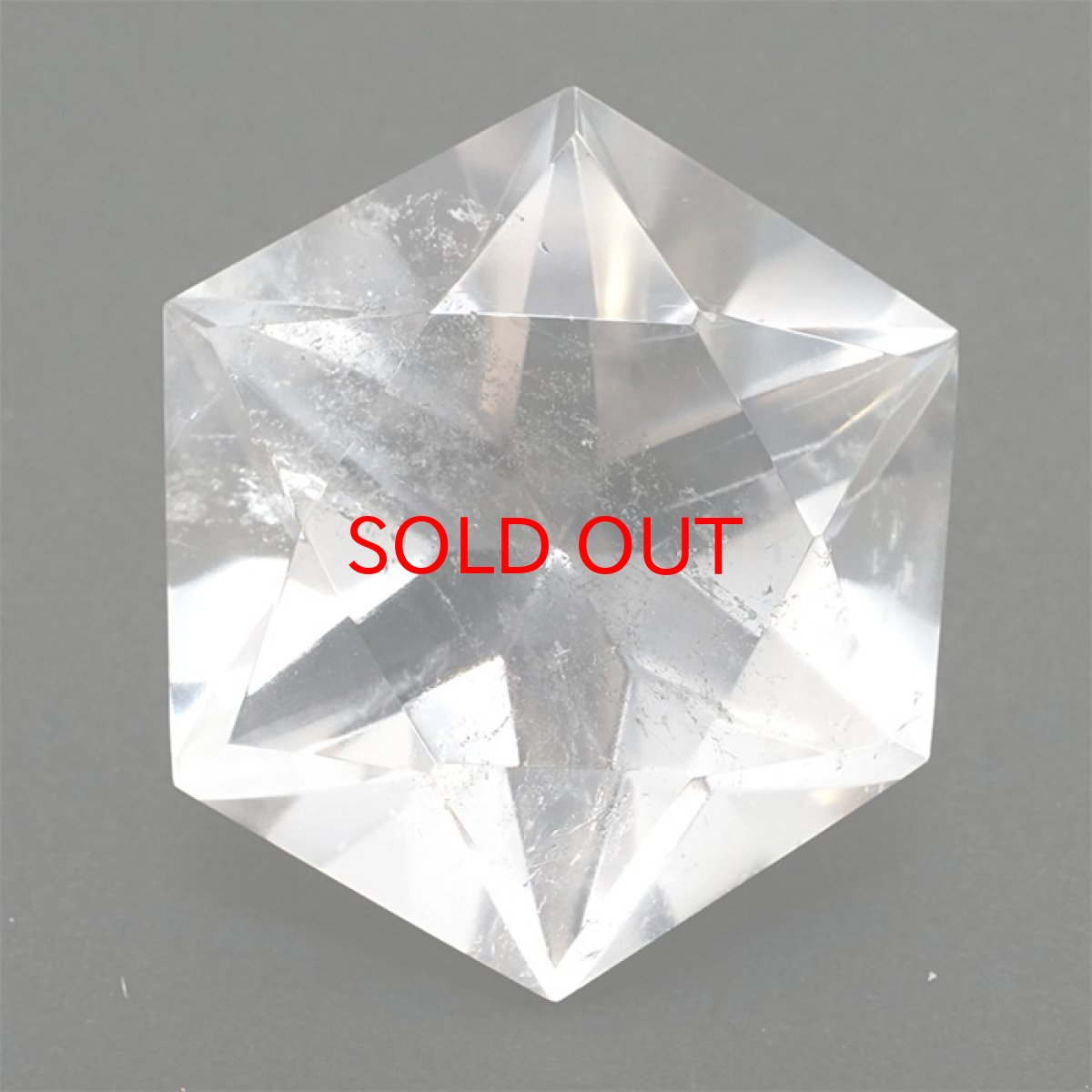 画像2: 【一点もの】 ハンドカット 天然水晶 アステロイド形 約37.6g ブラジル産 天然石 パワーストーン カラーストーン (2)