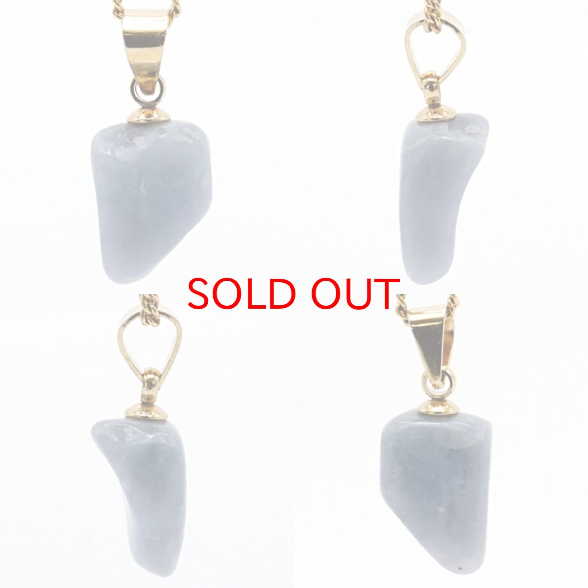 画像2: 【一点もの】【 日本の石 】 糸魚川翡翠 ペンダントトップ 新潟県産 ブルー 青 Itoigawa Jade 翡翠 ひすい 日本製 ゴールド ネックレス トップ お守り 天然石 パワーストーン 日本銘石 カラーストーン (2)