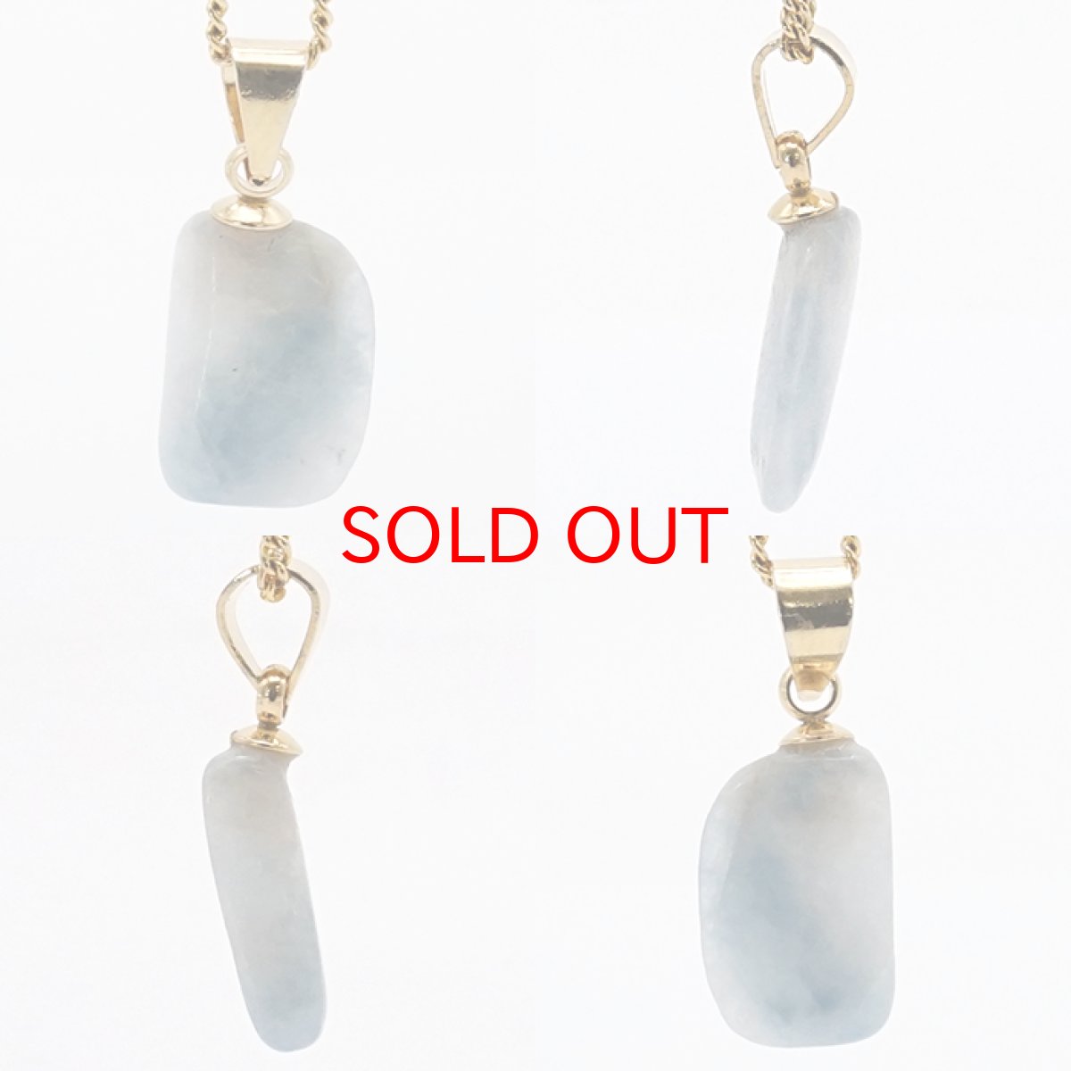 画像2: 【一点もの】【 日本の石 】 糸魚川翡翠 ペンダントトップ 新潟県産 ブルー 青 Itoigawa Jade 翡翠 ひすい 日本製 ゴールド ネックレス トップ お守り 天然石 パワーストーン 日本銘石 カラーストーン (2)