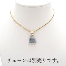 画像3: 【一点もの】【 日本の石 】 糸魚川翡翠 ペンダントトップ 新潟県産 グレー Itoigawa Jade 翡翠 ひすい 日本製 ゴールド ネックレス トップ お守り 天然石 パワーストーン 日本銘石 カラーストーン (3)