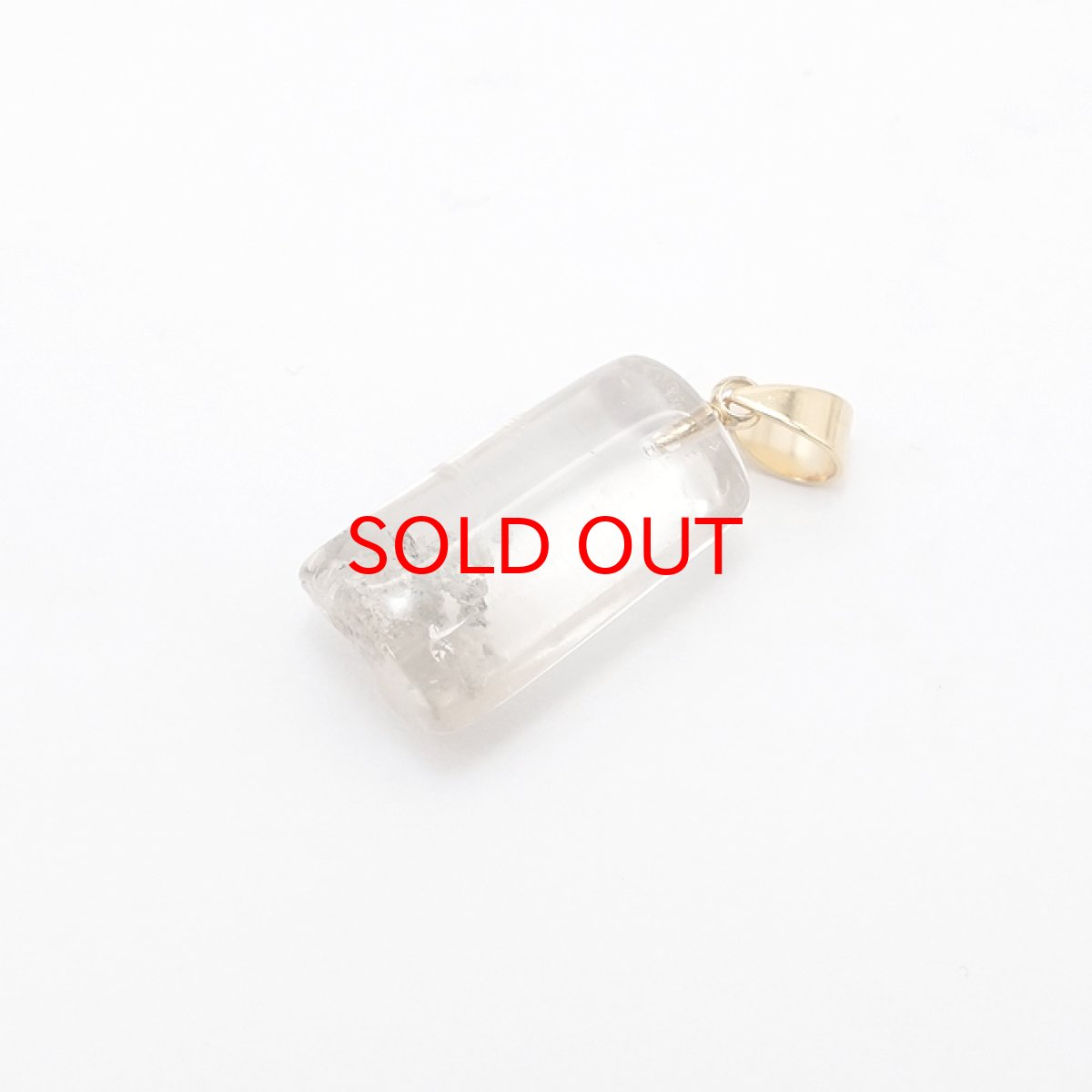 画像3: 【 一点物】 ガーデンクォーツ ペンダントトップ 4.3g ブラジル産 庭園水晶 水晶 Garden Quaetz ゴールド 日本製 天然石 パワーストーン カラーストーン (3)