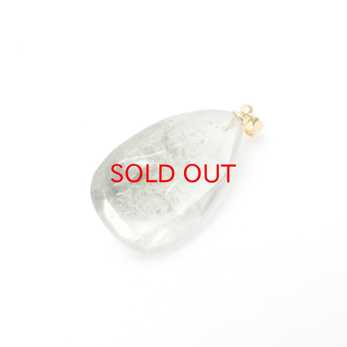 画像3: 【 一点物】 ガーデンクォーツ ペンダントトップ 18.4g ブラジル産 庭園水晶 水晶 Garden Quaetz ゴールド 日本製 天然石 パワーストーン カラーストーン (3)