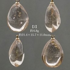 画像5: 【 一点物】 ガーデンクォーツ ペンダントトップ ブラジル産 庭園水晶 水晶 Garden Quaetz ゴールド 日本製 天然石 パワーストーン カラーストーン (5)