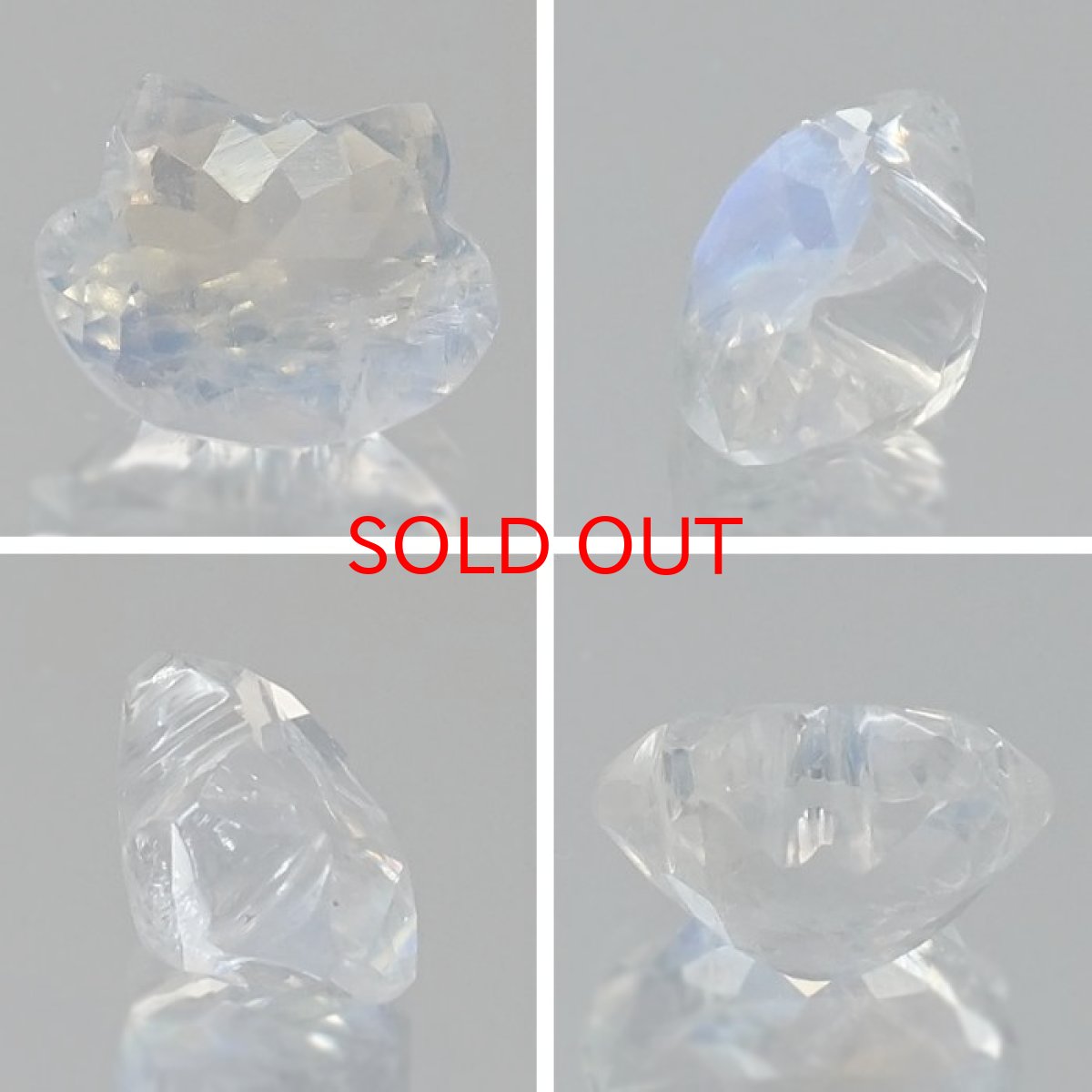 画像2: 猫カット ロイヤルブルームーンストーン ルース 2.3ct スリランカ産 【 一点もの 】 ムーンストーン 猫 キャットカット ハンドメイド オリジナルアクセサリー 裸石 天然石 パワーストーン カラーストーン (2)