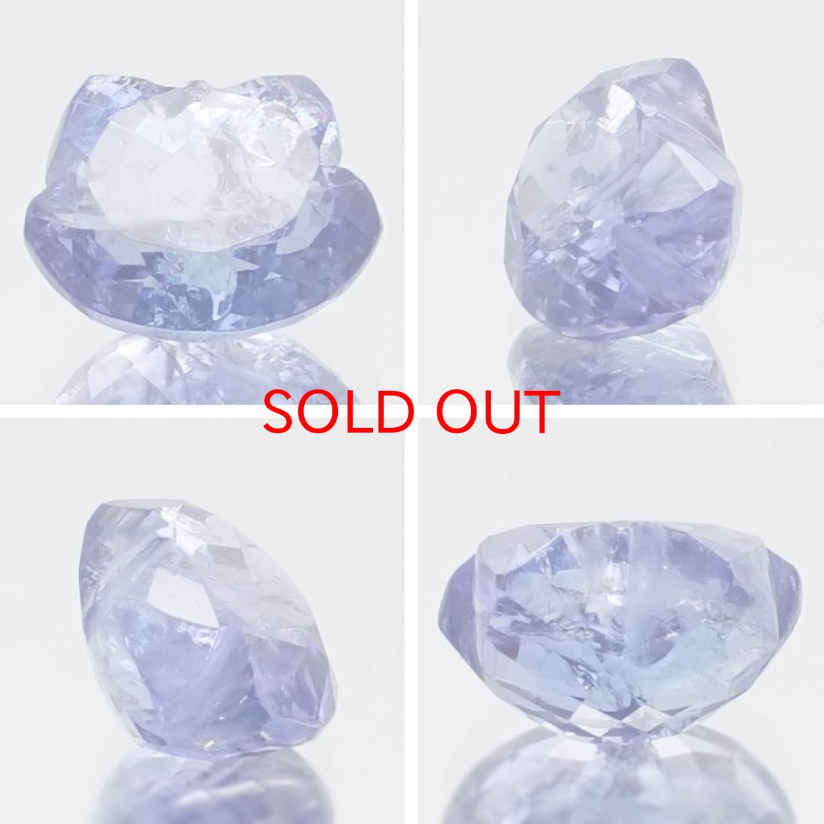 画像2: 猫カット タンザナイト ルース 3.4ct タンザニア産 【 一点もの 】 猫 キャットカット ハンドメイド オリジナルアクセサリー 裸石 天然石 パワーストーン カラーストーン (2)