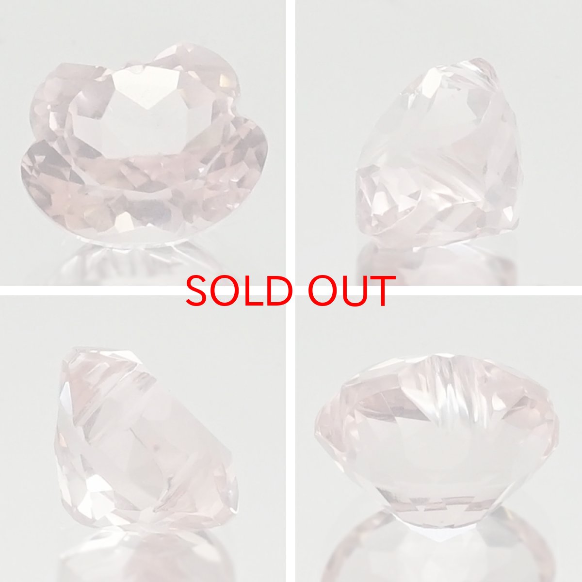 画像2: 猫カット ローズクォーツ ルース 3.0ct ブラジル産 猫 キャットカット ハンドメイド オリジナルアクセサリー 裸石 天然石 パワーストーン カラーストーン (2)