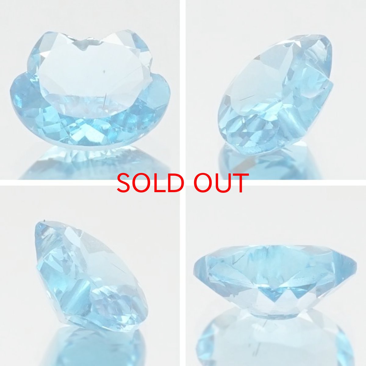 画像2: 猫カット スイスブルートパーズ ルース 2.7ct ブラジル産 【 一点もの 】 トパーズ 猫 キャットカット ハンドメイド オリジナルアクセサリー 裸石 天然石 パワーストーン カラーストーン (2)