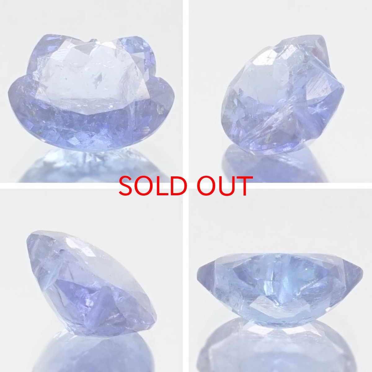 画像2: 猫カット タンザナイト ルース 2.7ct タンザニア産 【 一点もの 】 猫 キャットカット ハンドメイド オリジナルアクセサリー 裸石 天然石 パワーストーン カラーストーン (2)