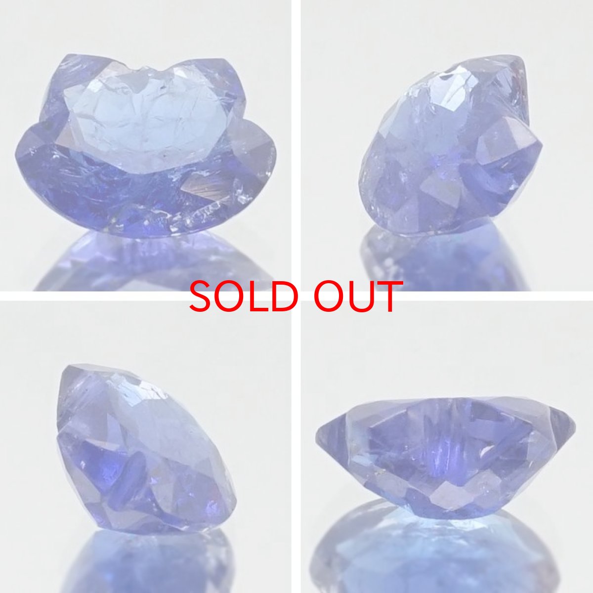 画像2: 【20%OFFセール】 猫カット タンザナイト ルース 2.6ct タンザニア産 【 一点もの 】 猫 キャットカット ハンドメイド オリジナルアクセサリー 裸石 天然石 パワーストーン カラーストーン (2)