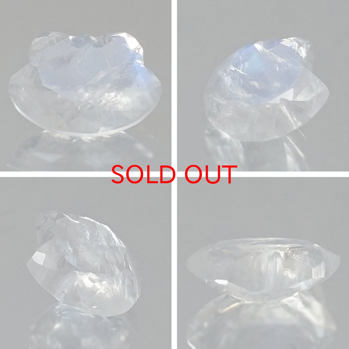 画像2: 猫カット ロイヤルブルームーンストーン ルース 1.7ct スリランカ産 【 一点もの 】 ムーンストーン 猫 キャットカット ハンドメイド オリジナルアクセサリー 裸石 天然石 パワーストーン カラーストーン (2)