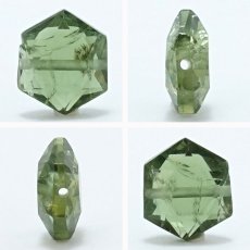 画像2: 天然石 六角形ビーズ グリーンアパタイト 5.0ct ブラジル産【 一点もの】六角形 横穴貫通 穴あき ビーズ オリジナルアクセアリー ハンドメイド材料 【  一粒売り 】 (2)