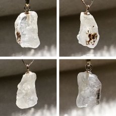 画像2: フェナカイト ラフ 原石 ペンダントトップ K18 3.7ct 日本製 【 1点もの 】ロシア産 ラフ原石 Phenakite 希少石 フェナス石 (2)