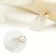 画像3: フェナカイト ラフ 原石 ペンダントトップ K18 3.3ct 日本製 【 1点もの 】ロシア産 ラフ原石 Phenakite 希少石 フェナス石 (3)