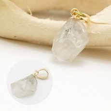 画像3: フェナカイト ラフ 原石 ペンダントトップ K18 3.0ct 日本製 【 1点もの 】ロシア産 ラフ原石 Phenakite 希少石 フェナス石 (3)