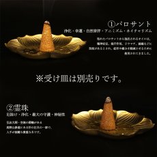 画像2: 【新ラインナップ追加】パワーズウッド&ハーブ コーン型お香 全11種 【穴なし】 浄化塩入り 逆流香 倒流香 (2)