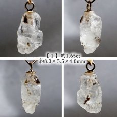 画像2: フェナカイト ラフ 原石 約1.6ct ペンダントトップ K18 日本製 【 1点もの 】 ロシア産 ラフ原石 Phenakite 希少石 フェナス石 鉱物 pendant ネックレス 【 送料無料 】パワーストーン 浄化 お守り 天然石 カラーストーン (2)