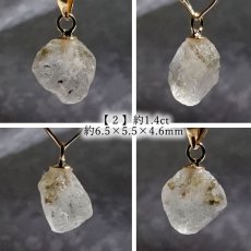 画像3: フェナカイト ラフ 原石 約1.5ct ペンダントトップ K18 日本製 【 1点もの 】 ロシア産 ラフ原石 Phenakite 希少石 フェナス石 鉱物 pendant ネックレス 【 送料無料 】パワーストーン 浄化 お守り 天然石 カラーストーン (3)