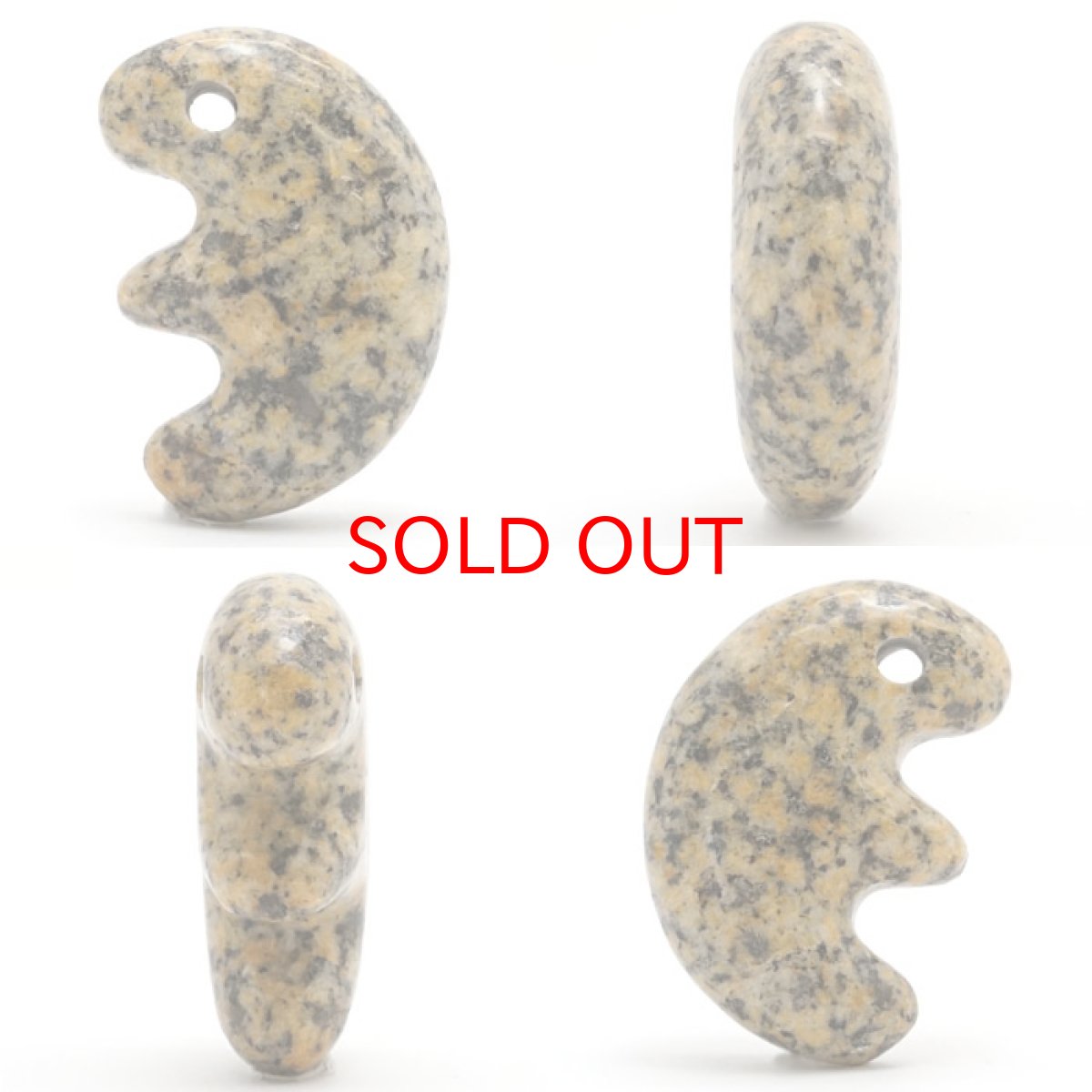 画像2: 【一点物】 鞍馬石 獣型 勾玉 約30ｍm 京都府産 日本銘石 パワーストーン 天然石 カラーストーン (2)