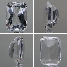 画像2: 【 国産天然石 】 山梨県産 乙女水晶 ルース 10.9ct スクエアカット 水晶 【 一点もの 】 天然石 パワーストーン カラーストーン (2)