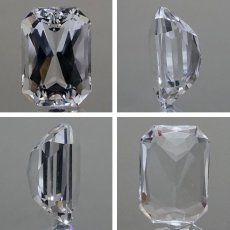 画像2: 【 国産天然石 】 山梨県産 乙女水晶 ルース 11.5ct スクエアカット 水晶 【 一点もの 】 天然石 パワーストーン カラーストーン (2)