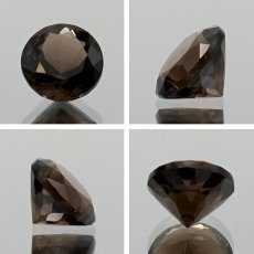 画像2: 【 国産天然石 】 滋賀県産 スモーキークォーツ ルース 1.1ct ラウンドカット 煙水晶 【 一点もの 】 天然石 パワーストーン カラーストーン (2)