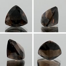 画像2: 【 国産天然石 】 滋賀県産 スモーキークォーツ ルース 1.8ct トリリアンカット 煙水晶 【 一点もの 】 天然石 パワーストーン カラーストーン (2)