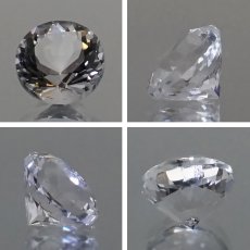 画像2: 【 国産天然石 】 宮崎県産 水晶 ルース 1.2ct ラウンドカット 【 一点もの 】 天然石 パワーストーン カラーストーン (2)