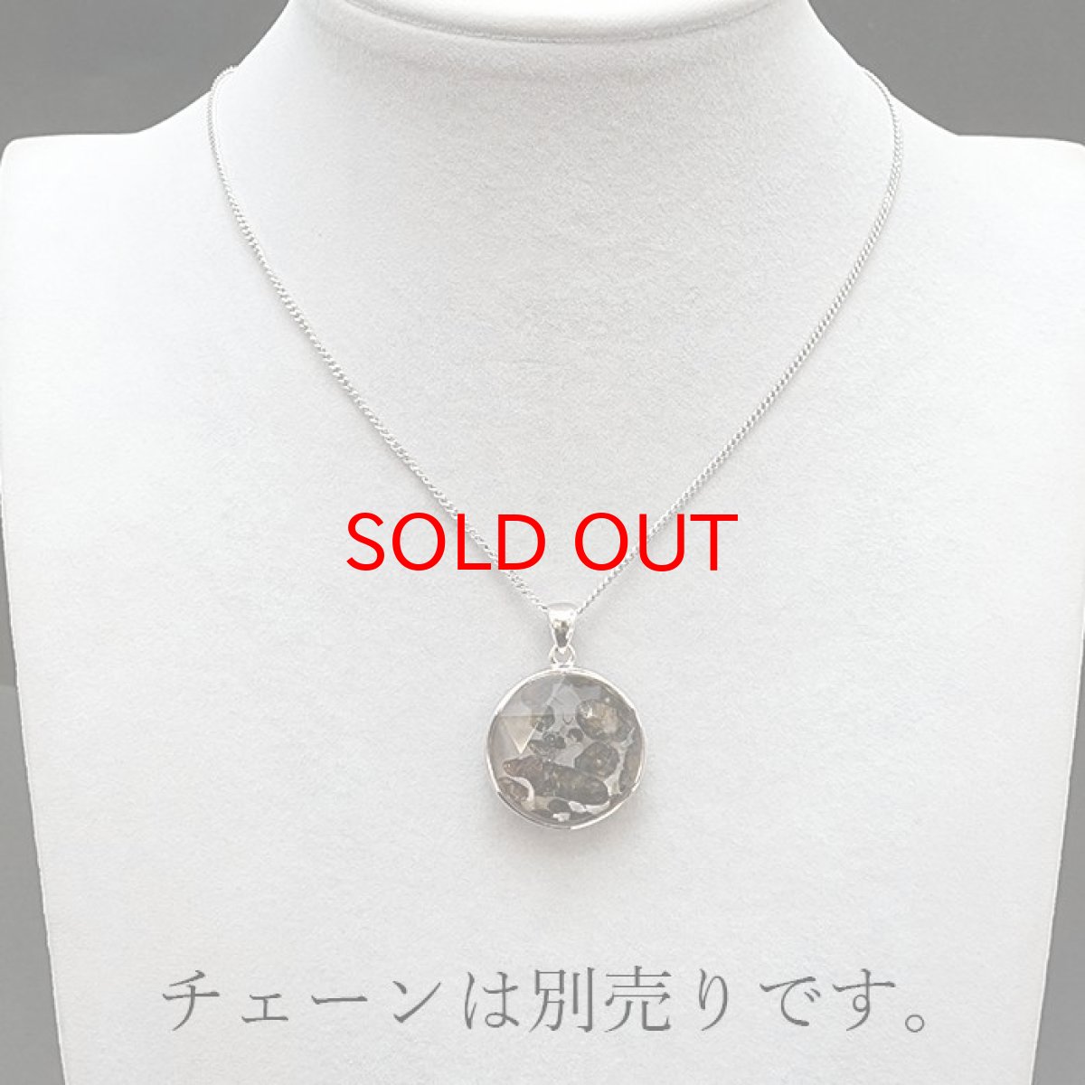 画像6: 【一点物】 パラサイト隕石 ペンダントトップ ラウンド SV925 シルバー meteorite Parasite カラーストーン (6)