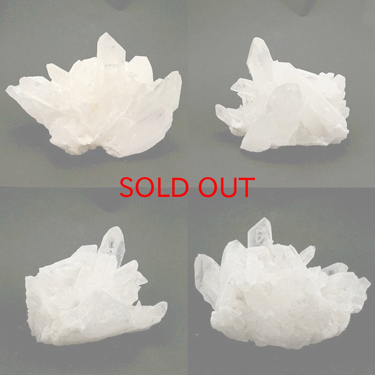 画像2: 【 一点もの 】 水晶 クラスター 634.1g 中国四川産 Quartz 原石 裸石 稀少石 浄化 天然石 パワーストーン カラーストーン (2)