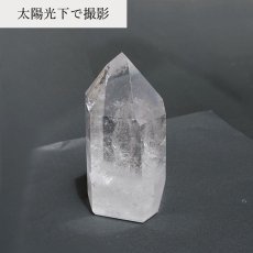 画像3: トマスゴンサガ水晶 ポイント 306g 原石 ブラジル産 六角柱 【 一点もの 】 クリスタル crystal リフレッシュ パワーチャージ 天然石 パワーストーン カラーストーン (3)