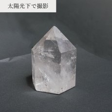 画像3: トマスゴンサガ水晶 レインボー入り ポイント 原石 ブラジル産 六角柱 【 一点もの 】 クリスタル crystal 浄化 空間 リフレッシュ パワーチャージ 天然石 パワーストーン カラーストーン (3)