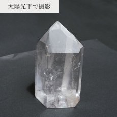 画像3: 【石の日SALE 14%OFF】 トマスゴンサガ水晶 レインボー入り ポイント 165g 原石 ブラジル産 六角柱 【 一点もの 】 クリスタル crystal リフレッシュ パワーチャージ 天然石 パワーストーン カラーストーン (3)