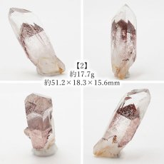 画像4: マニカラン水晶 レッドファントム 原石 インド産 六角柱 【 一点もの 】 水晶 マニカランクォーツ 天然石 パワーストーン 浄化 お守り カラーストーン (4)