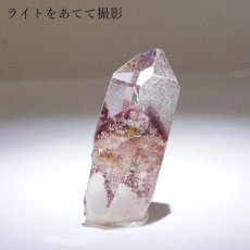 画像5: マニカラン水晶 レッドファントム 原石 インド産 六角柱 【 一点もの 】 水晶 マニカランクォーツ 天然石 パワーストーン 浄化 お守り カラーストーン (5)