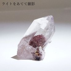 画像3: マニカラン水晶 レッドファントム 原石 インド産 六角柱 【 一点もの 】 水晶 マニカランクォーツ 天然石 パワーストーン 浄化 お守り カラーストーン (3)