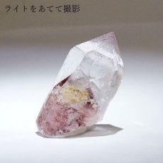 画像5: マニカラン水晶 レッドファントム 原石 インド産 六角柱 【 一点もの 】 水晶 マニカランクォーツ 天然石 パワーストーン 浄化 お守り カラーストーン (5)