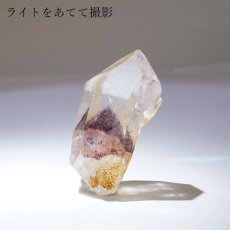 画像3: マニカラン水晶 レッドファントム 原石 インド産 六角柱 【 一点もの 】 水晶 マニカランクォーツ 天然石 パワーストーン 浄化 お守り カラーストーン (3)