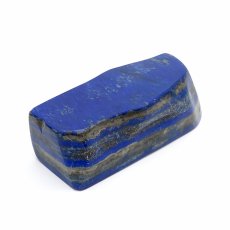画像3: 【 一点もの 】 ラピスラズリ 原石 1.4kg アフガニスタン産 木製台座付き Lapis lazuli 9月 12月 誕生石 お守り 浄化 風水 置物 天然石 パワーストーン カラーストーン (3)